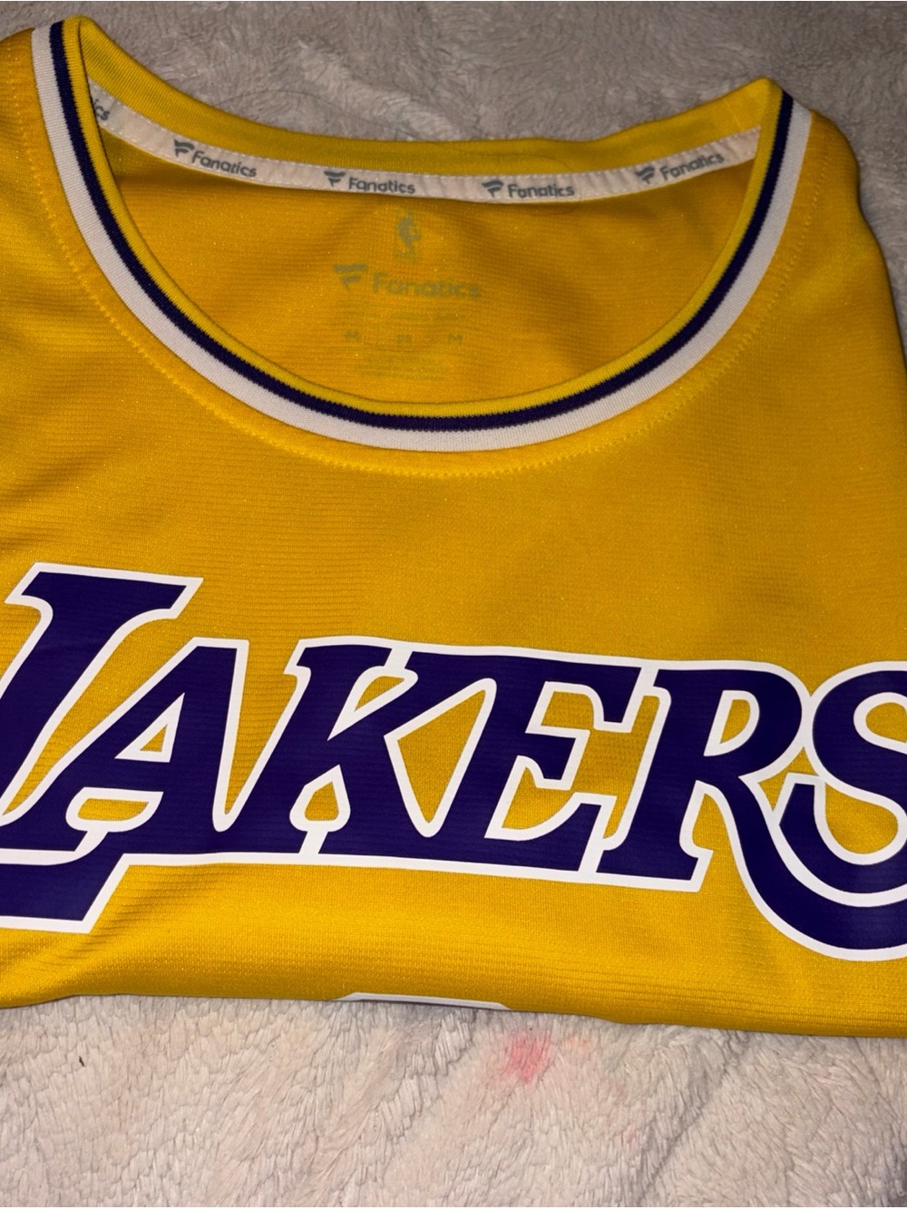 Fanatics Yellow and Purple Crewneck Sports Tee